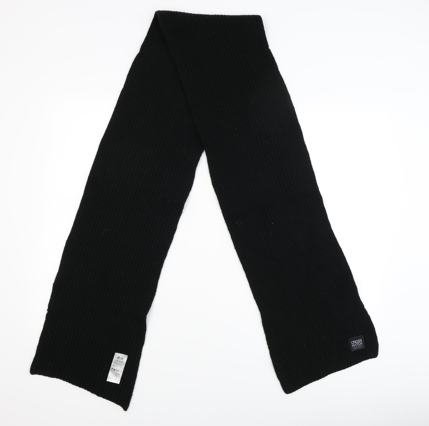 Crosshatch Unisex Black   Scarf  One Size