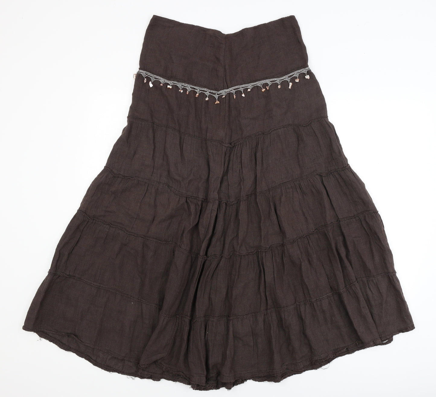 Preworn Womens Brown   Flare Skirt Size XL
