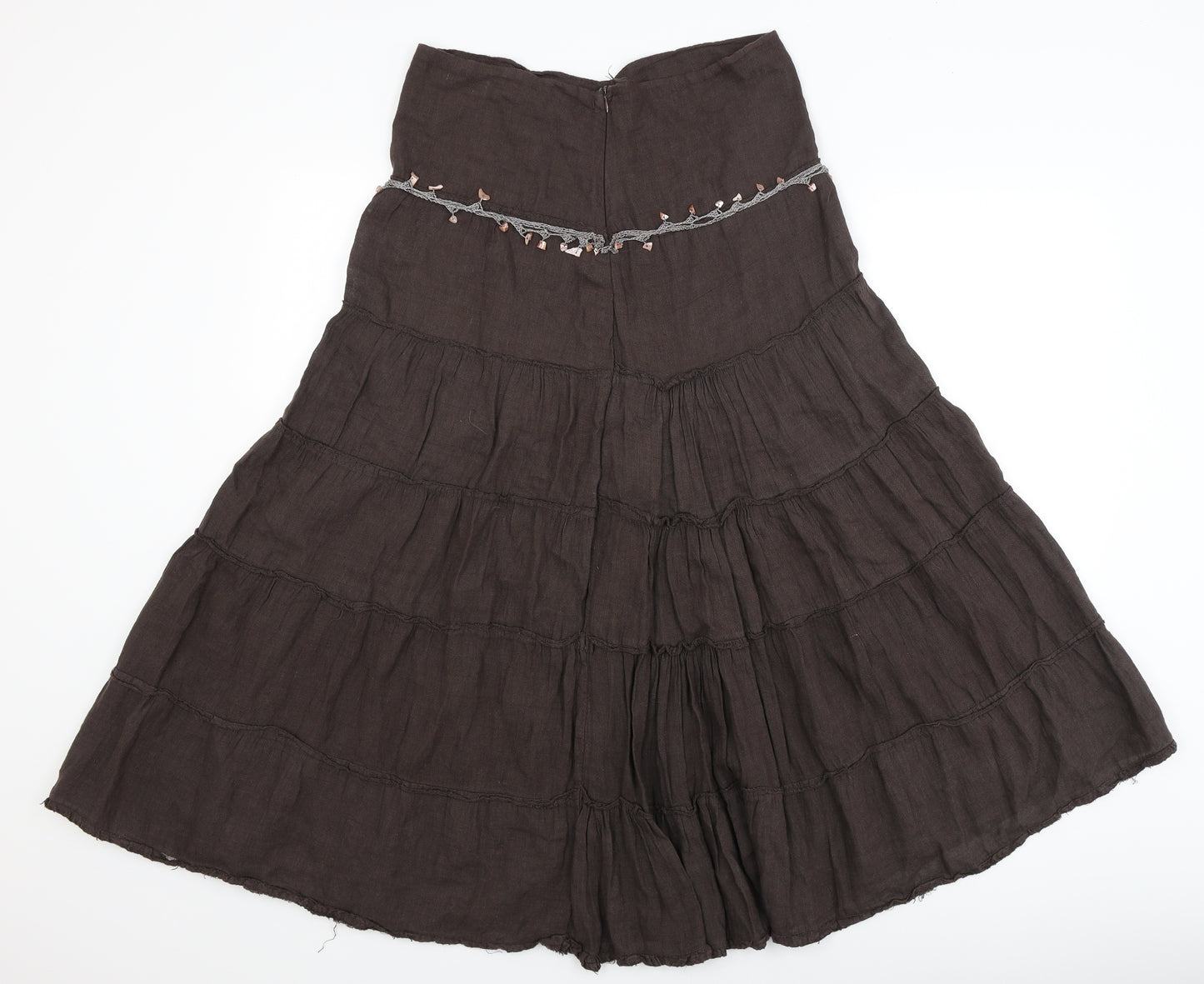 Preworn Womens Brown   Flare Skirt Size XL