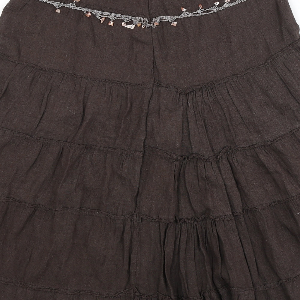 Preworn Womens Brown   Flare Skirt Size XL