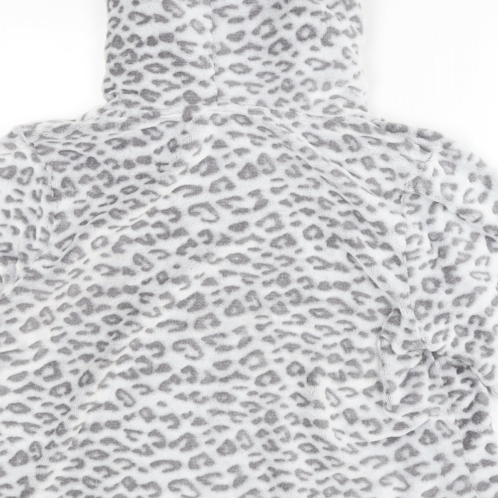 George Womens Grey Animal Print  Top Pyjama Top Size 16