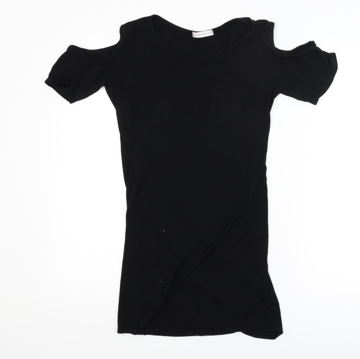 Jolly Rascals Girls Black   T-Shirt Dress  Size 13 Years  - cold shoulder