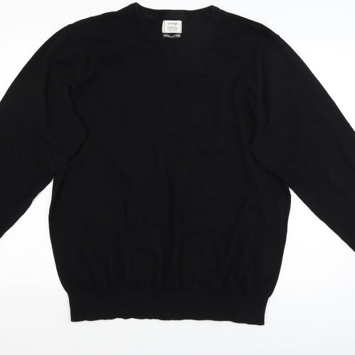 George Mens Black   Pullover Jumper Size 2XL