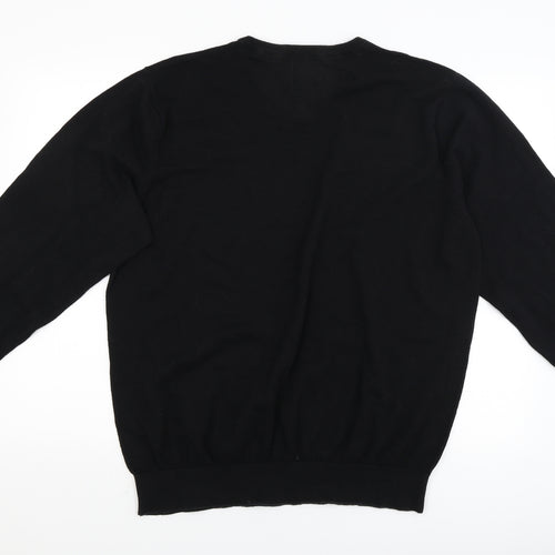 George Mens Black   Pullover Jumper Size 2XL