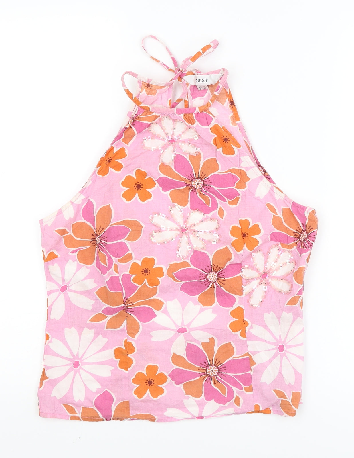 NEXT Womens Pink Floral  Camisole Tank Size 12