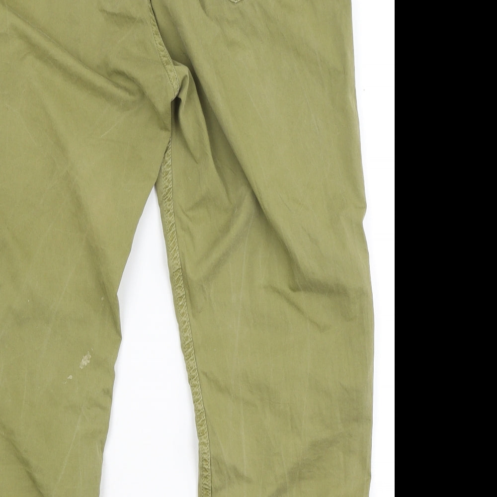 Zara Womens Green   Cargo Trousers Size M L24 in