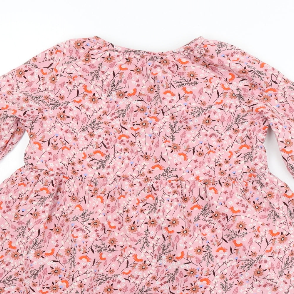 George Girls Pink Floral  Fit & Flare  Size 7-8 Years