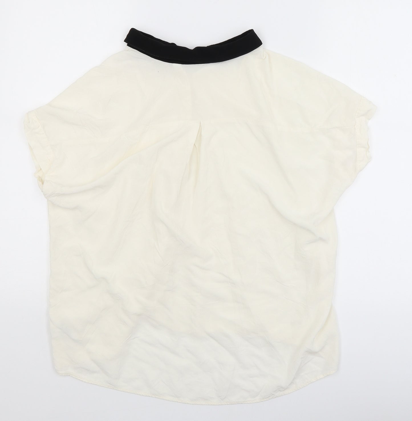 Preworn Womens White   Basic Blouse Size L