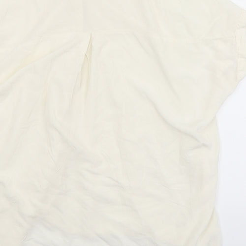 Preworn Womens White   Basic Blouse Size L