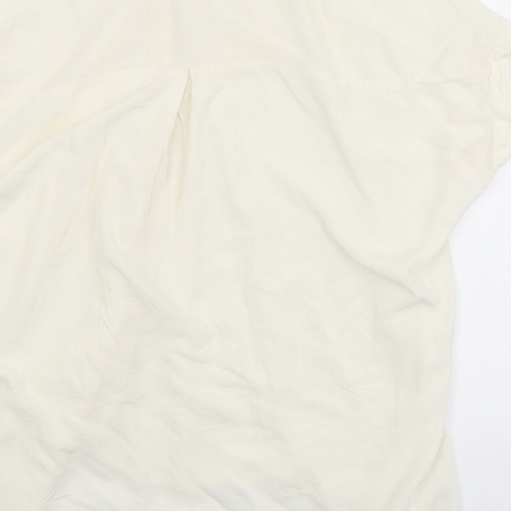 Preworn Womens White   Basic Blouse Size L