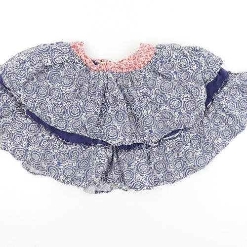 Mini B Girls Blue Geometric  Tutu Skirt Size 6-7 Years