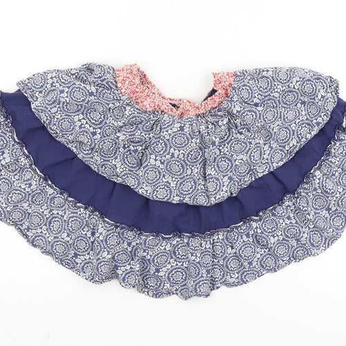 Mini B Girls Blue Geometric  Tutu Skirt Size 6-7 Years