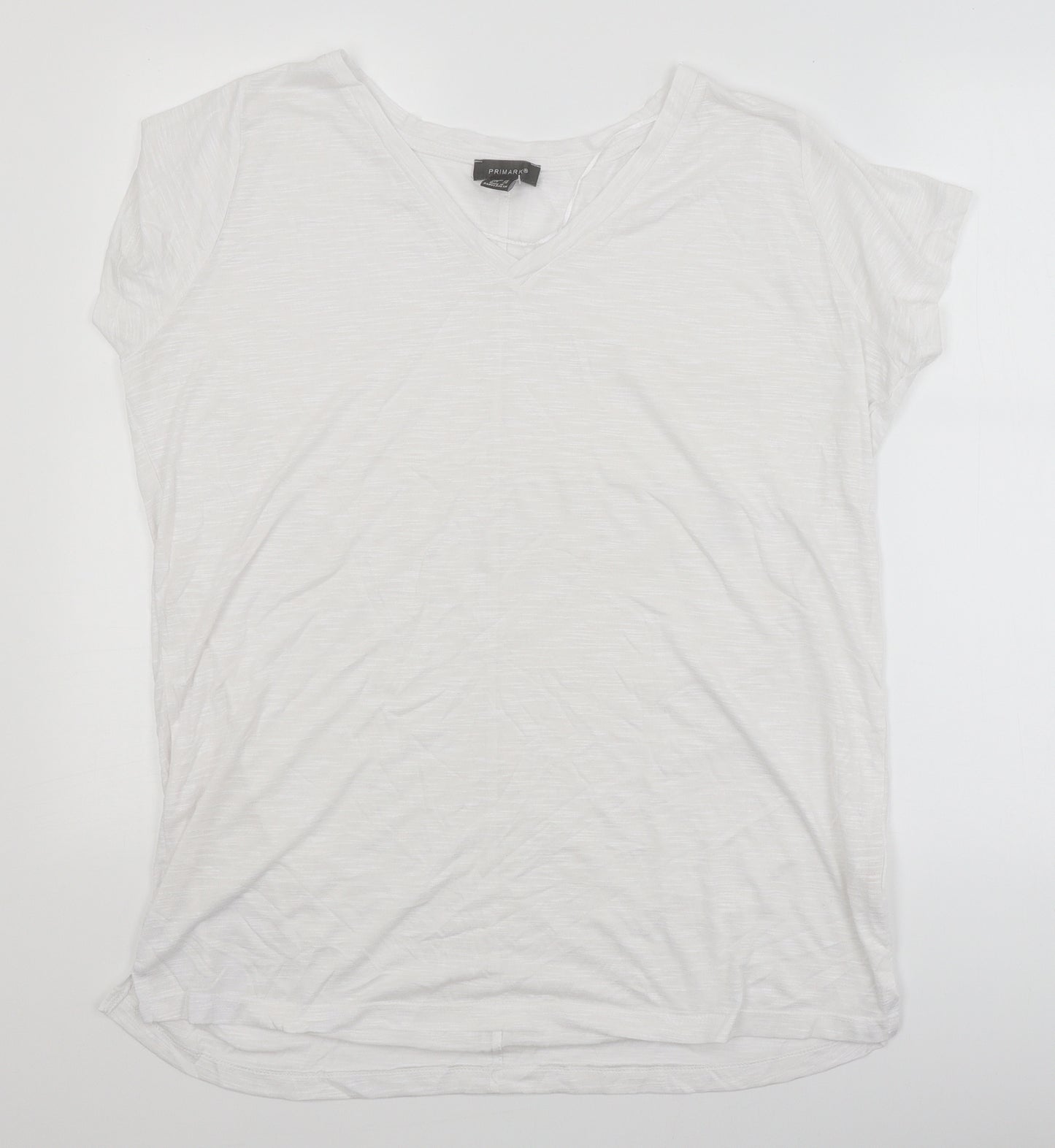 Primark Womens White   Basic T-Shirt Size 18