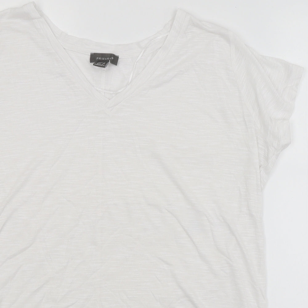 Primark Womens White   Basic T-Shirt Size 18