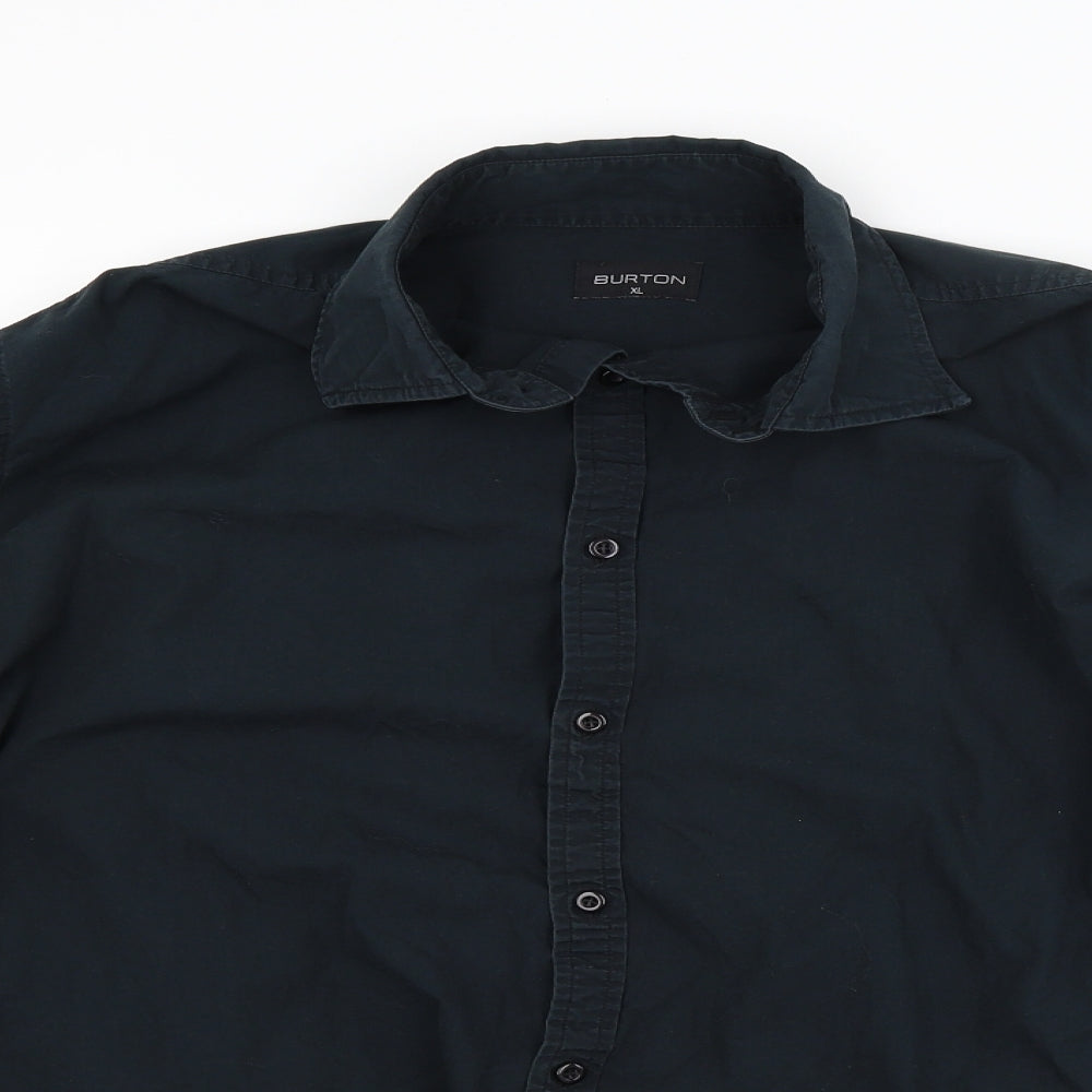 Burton Mens Black    Button-Up Size XL