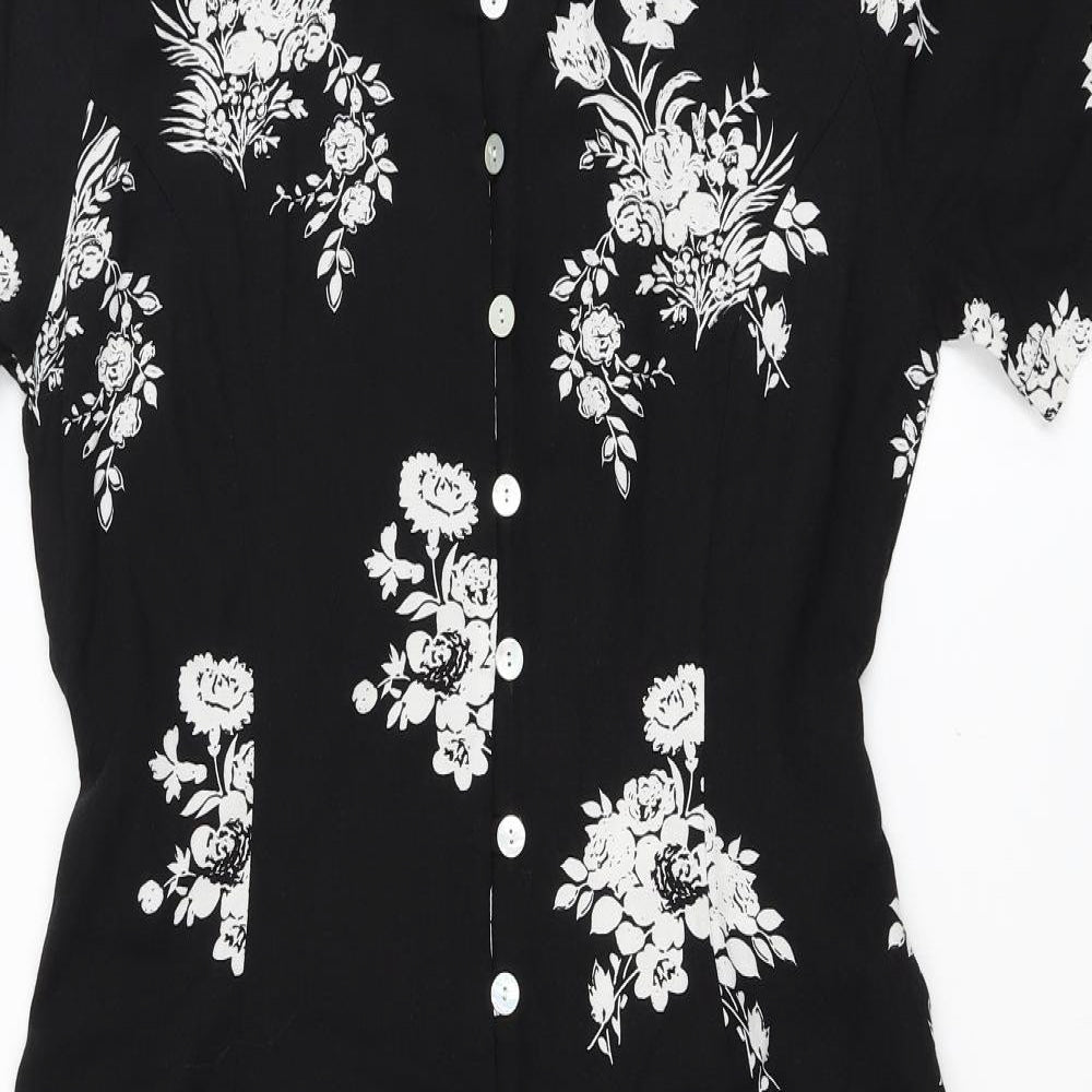 Isabelle Womens Black Floral  Maxi  Size 14