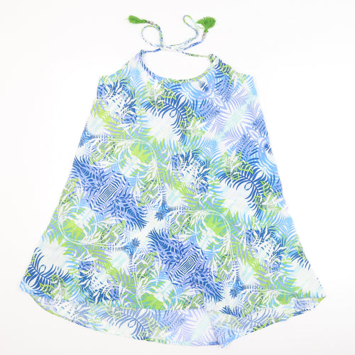 Cardamom Womens Blue Floral  Camisole T-Shirt Size M