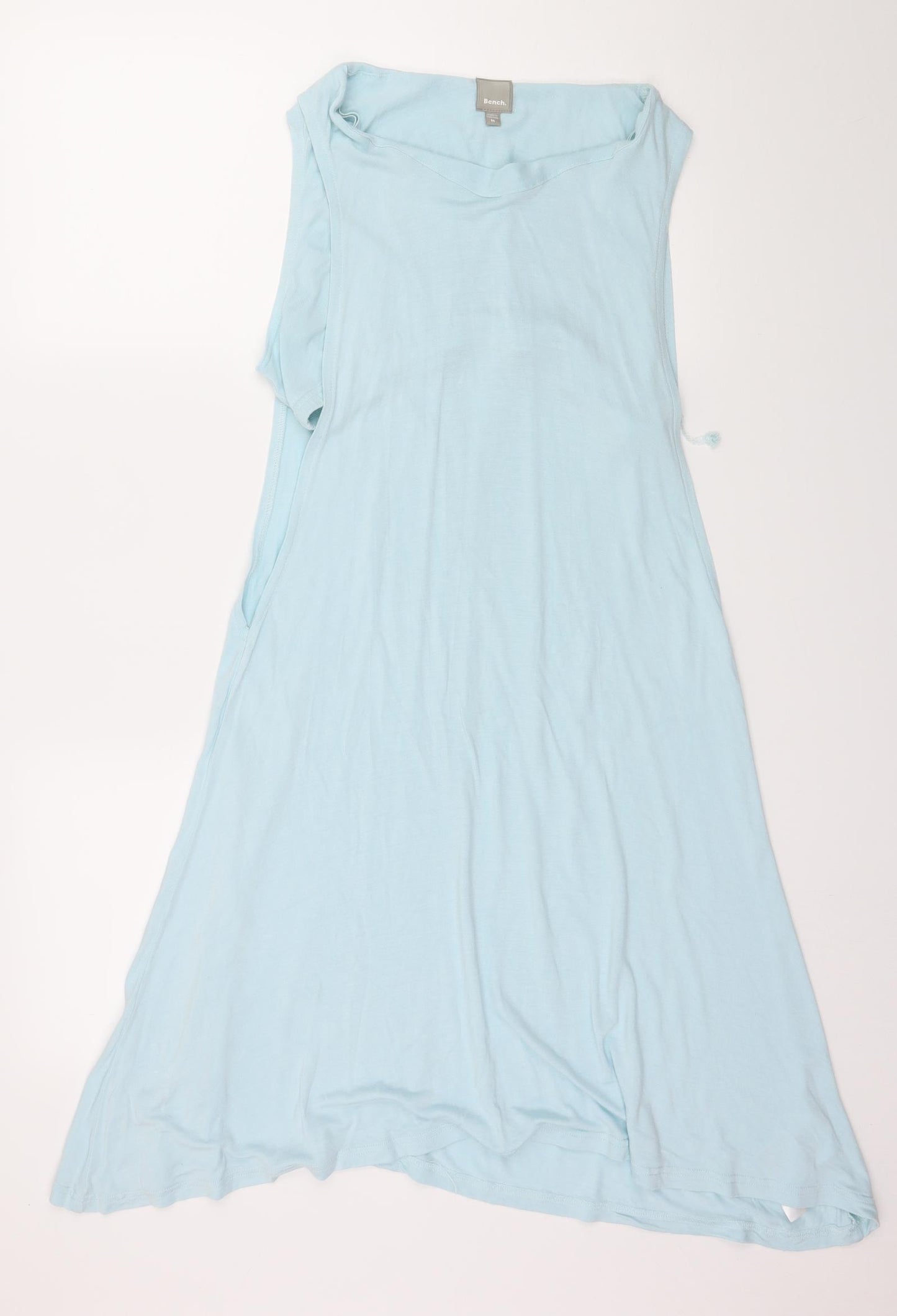 Bench Womens Blue  Jersey Basic T-Shirt Size M  - Longline