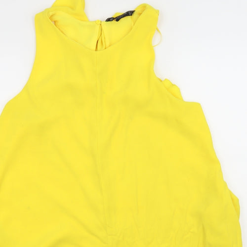 Zara Womens Yellow   Playsuit One-Piece Size L L4 in