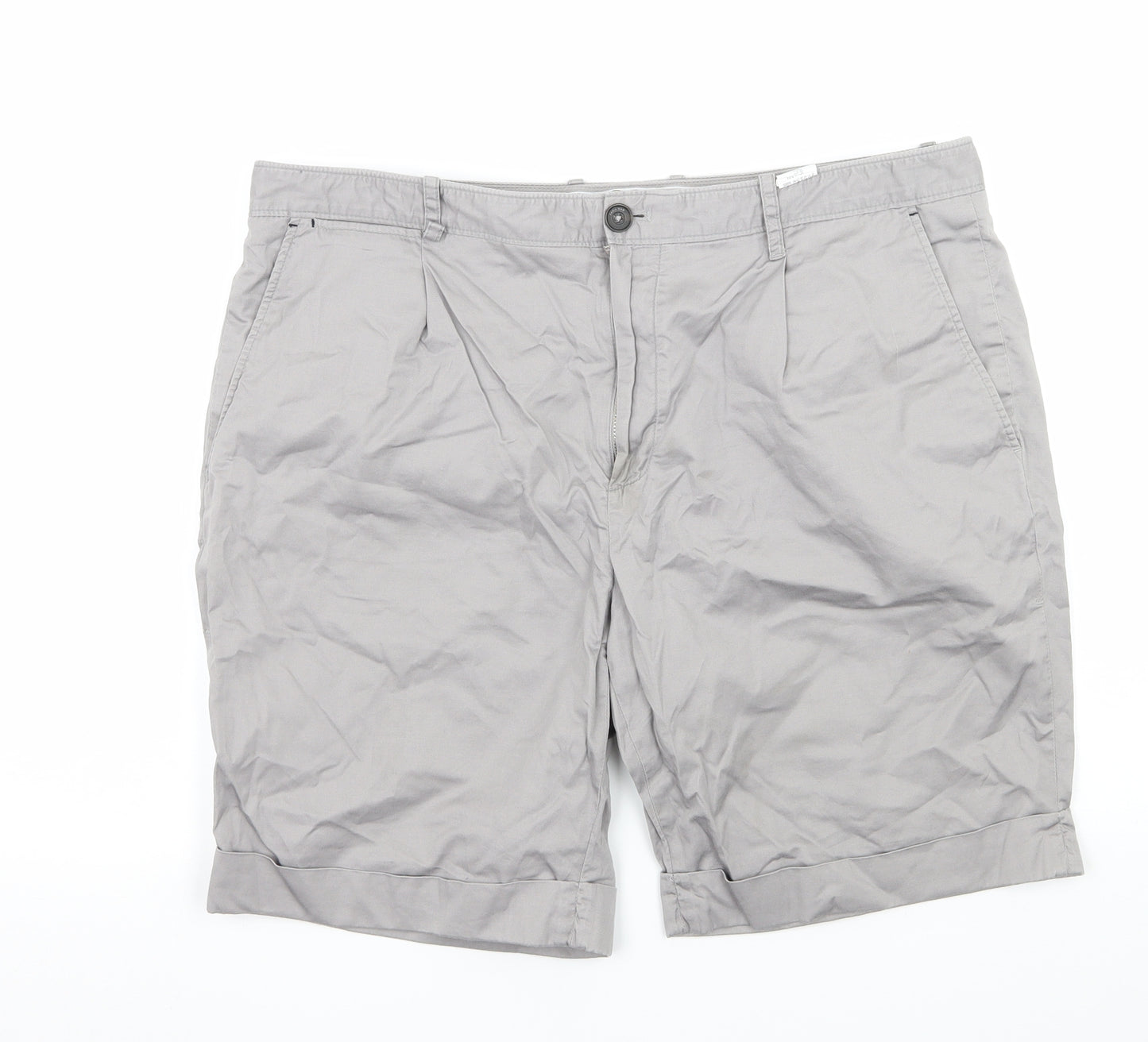 Zara Mens Grey   Chino Shorts Size 36 in