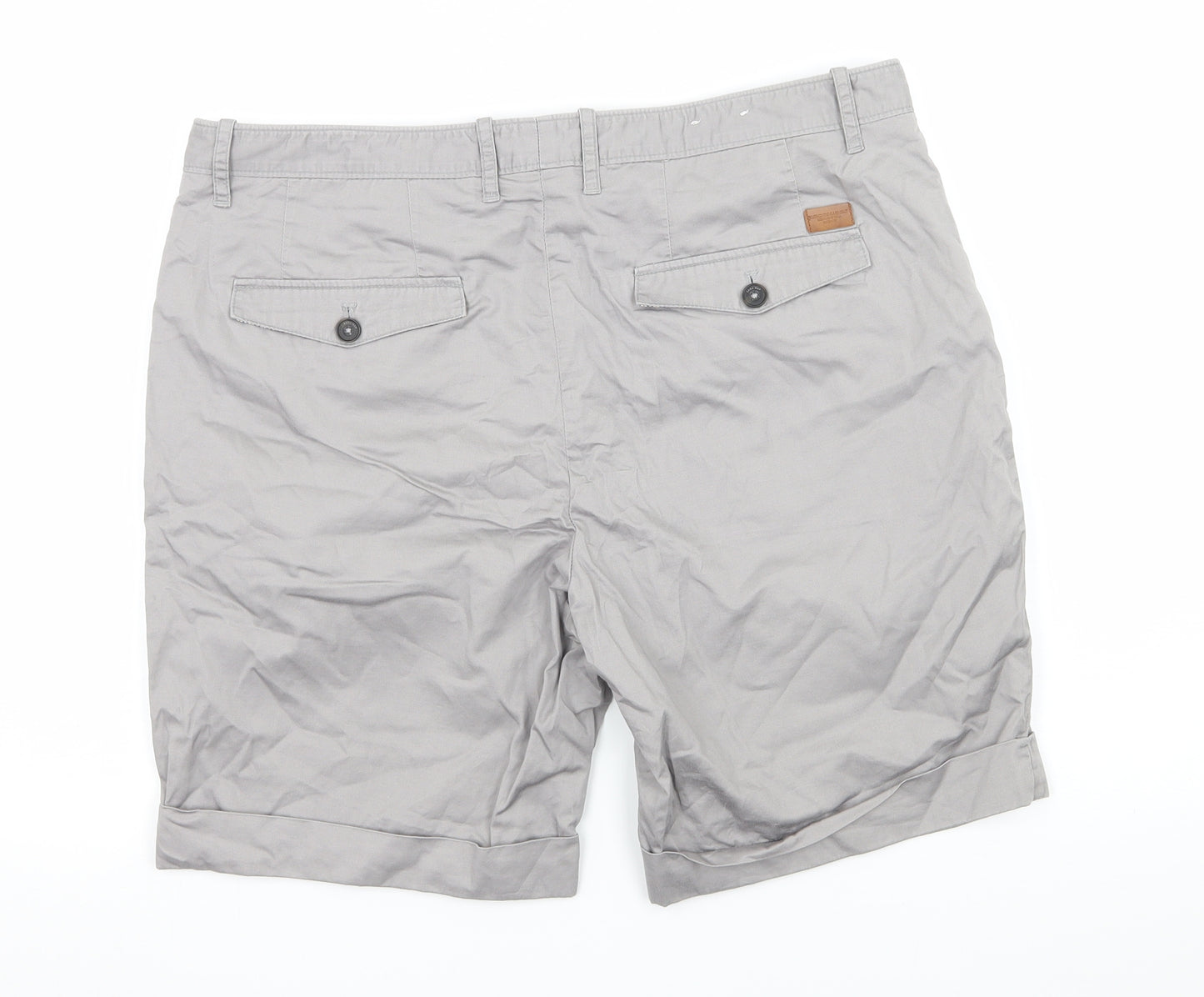 Zara Mens Grey   Chino Shorts Size 36 in