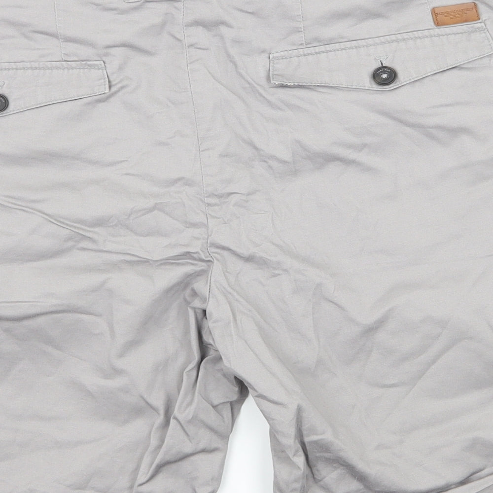 Zara Mens Grey   Chino Shorts Size 36 in