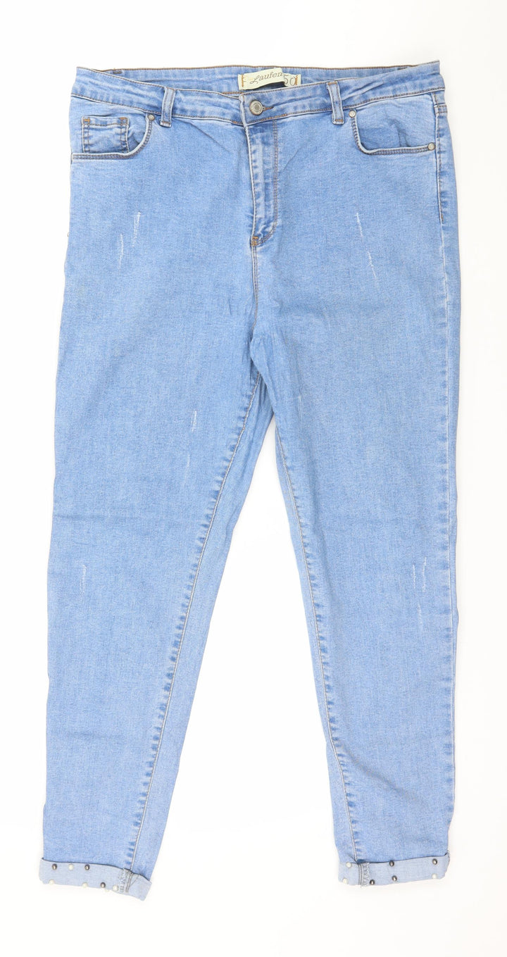 Miss Laufen Womens Blue  Denim Skinny Jeans Size 36 in L26 in
