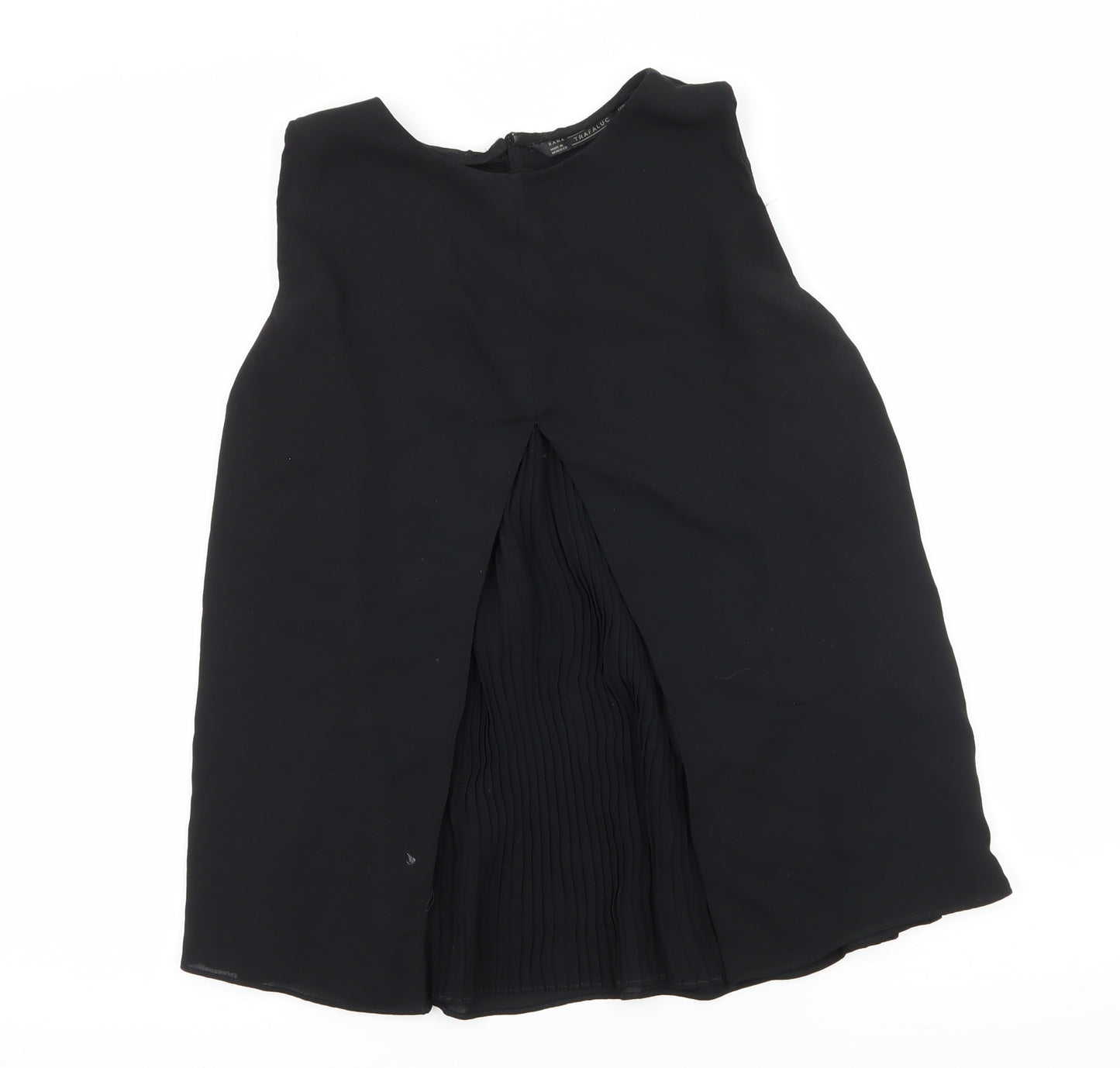 Zara Womens Black  Chiffon Basic Blouse Size M