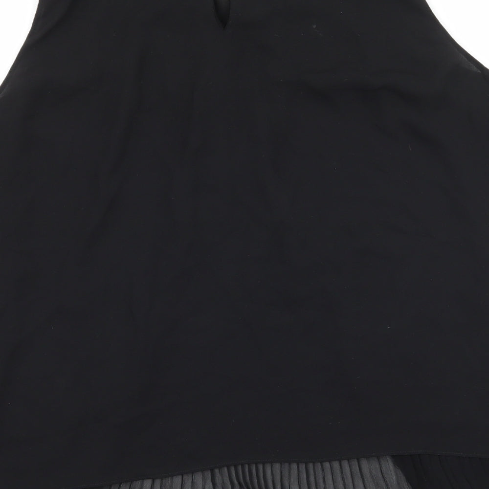 Zara Womens Black  Chiffon Basic Blouse Size M
