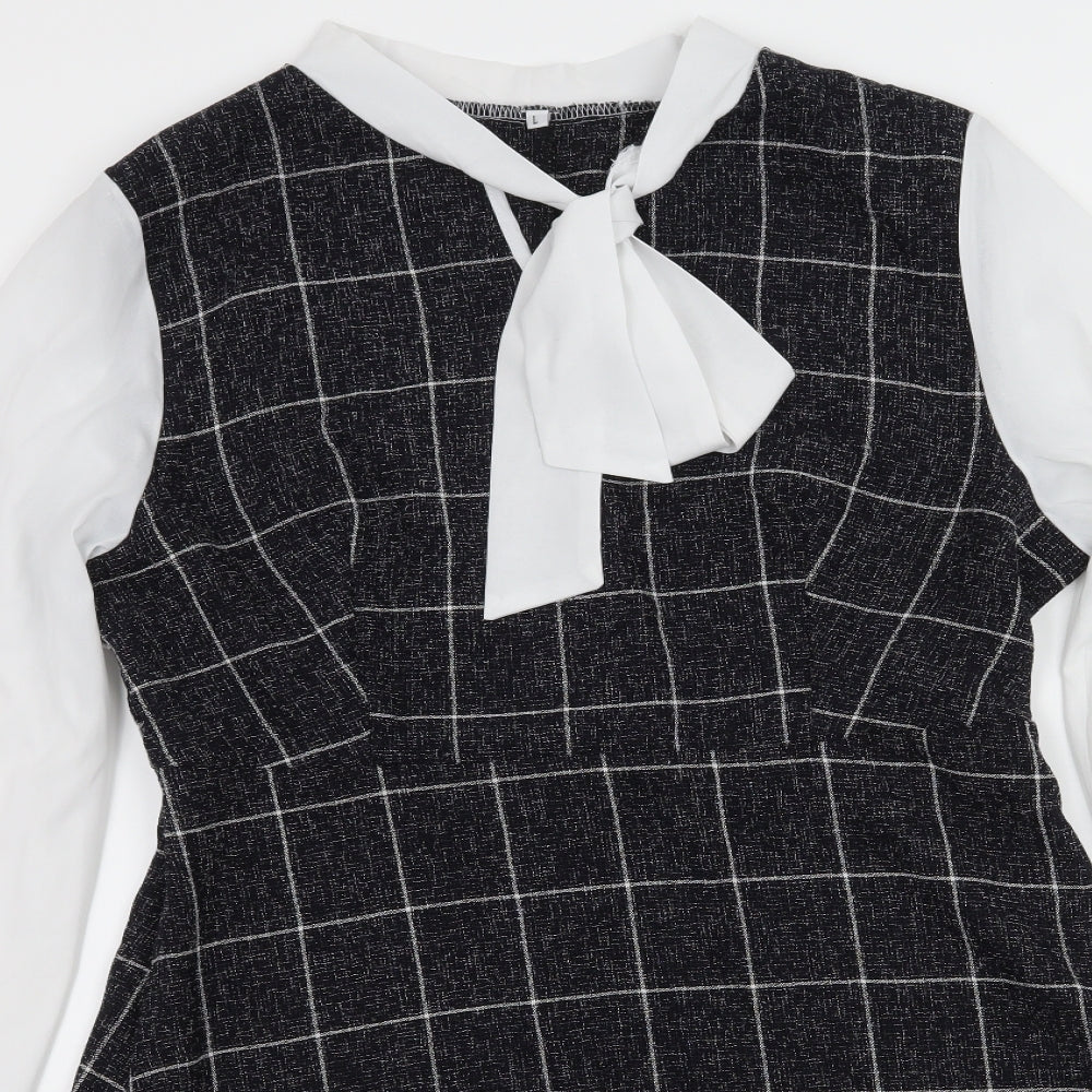 Prewworn Womens Grey Check  A-Line  Size L