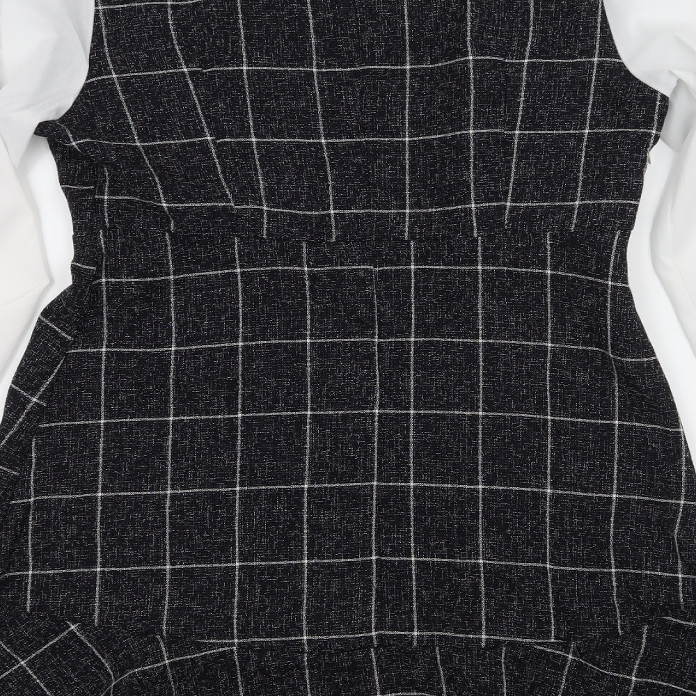 Prewworn Womens Grey Check  A-Line  Size L