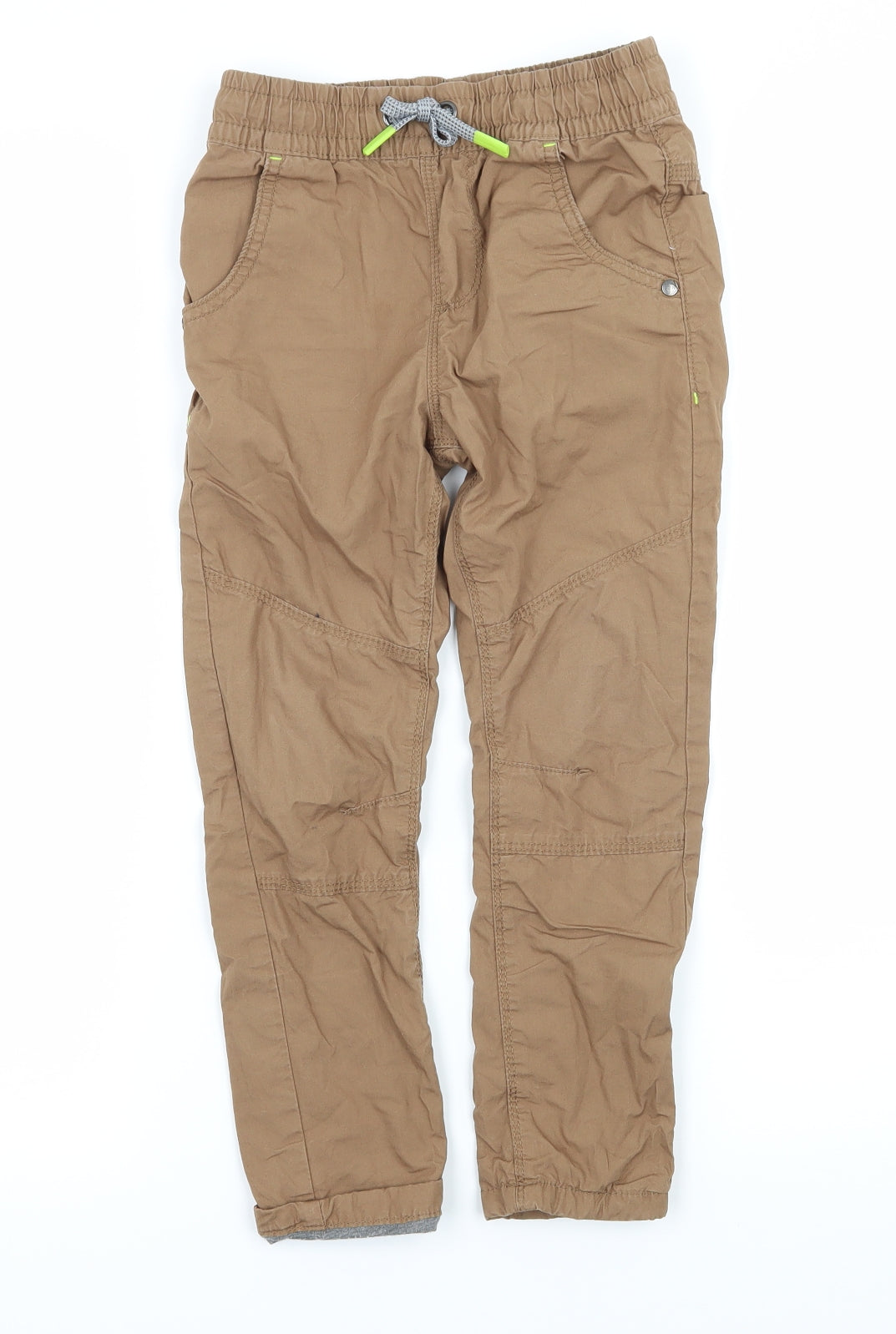 F&F Boys Brown   Cargo Trousers Size 4-5 Years