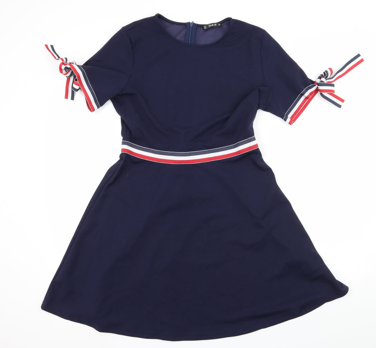 SheIn Womens Blue  Jersey Skater Dress  Size L