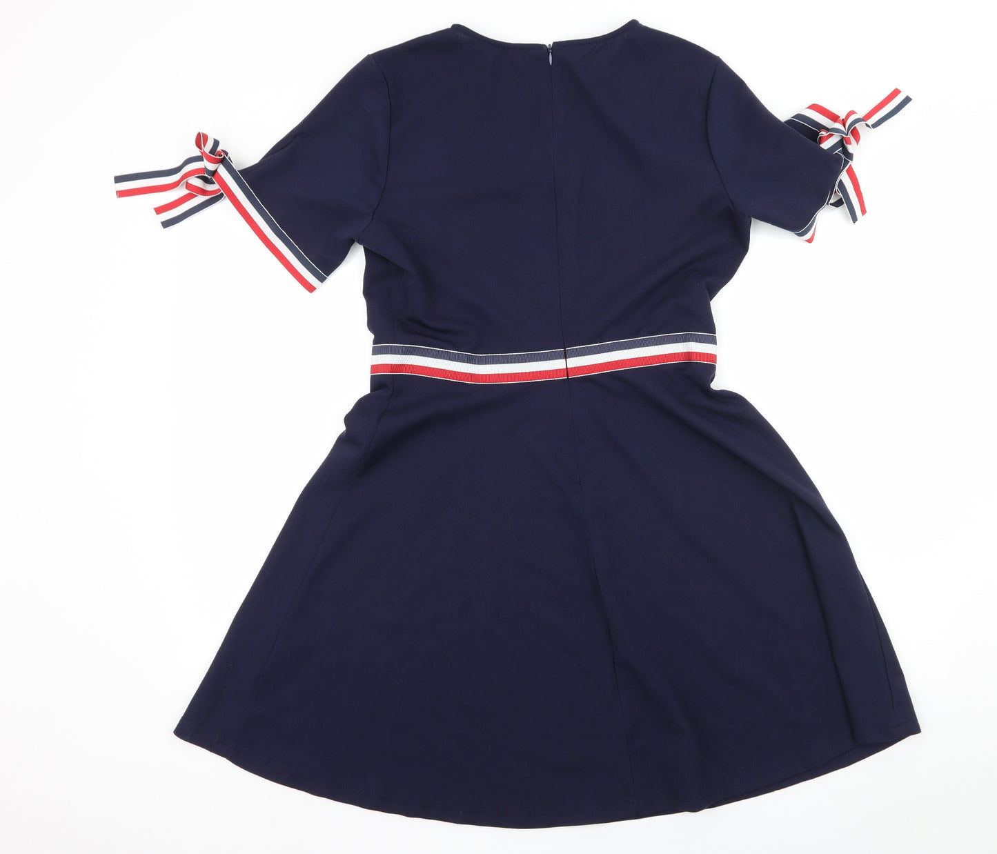SheIn Womens Blue  Jersey Skater Dress  Size L