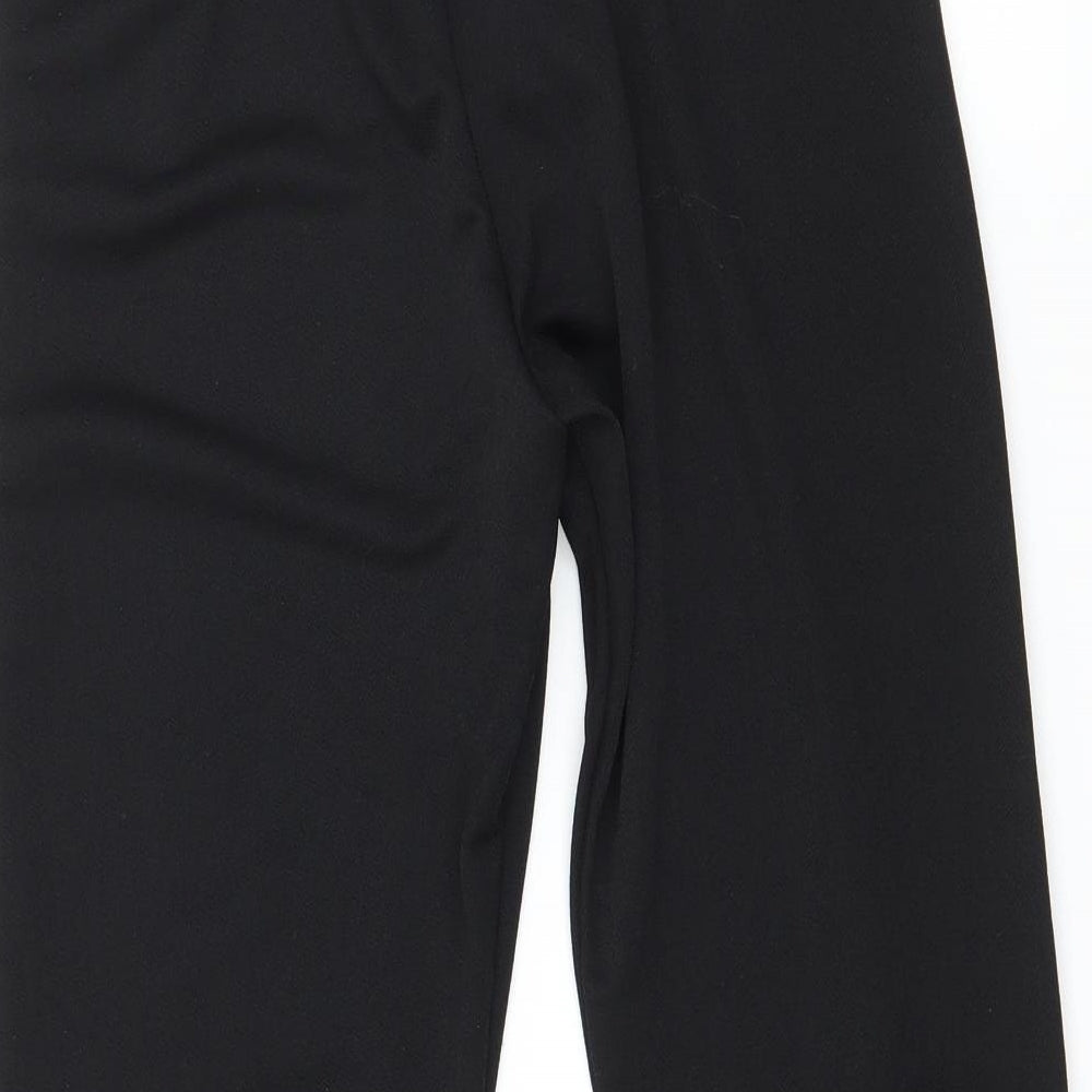 PRETTYLITTLETHING Womens Black   Trousers  Size 10 L22 in