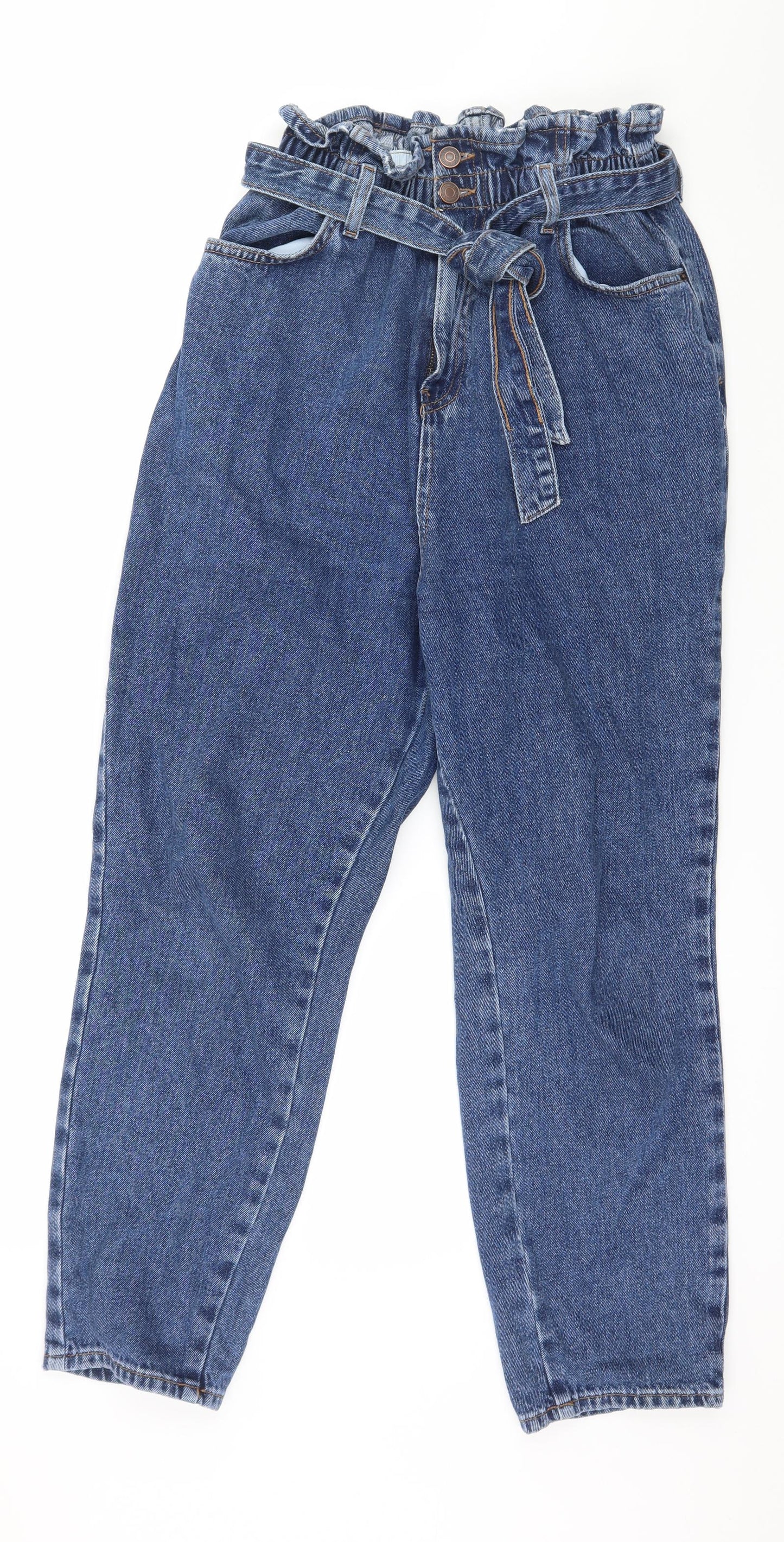 New Look Womens Blue  Denim Mom Jeans Size 12 L26 in