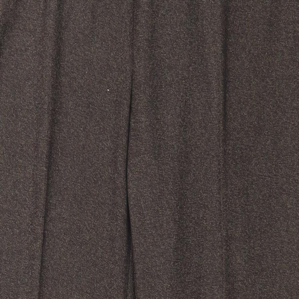 TU Womens Brown   Trousers  Size 12 L29 in