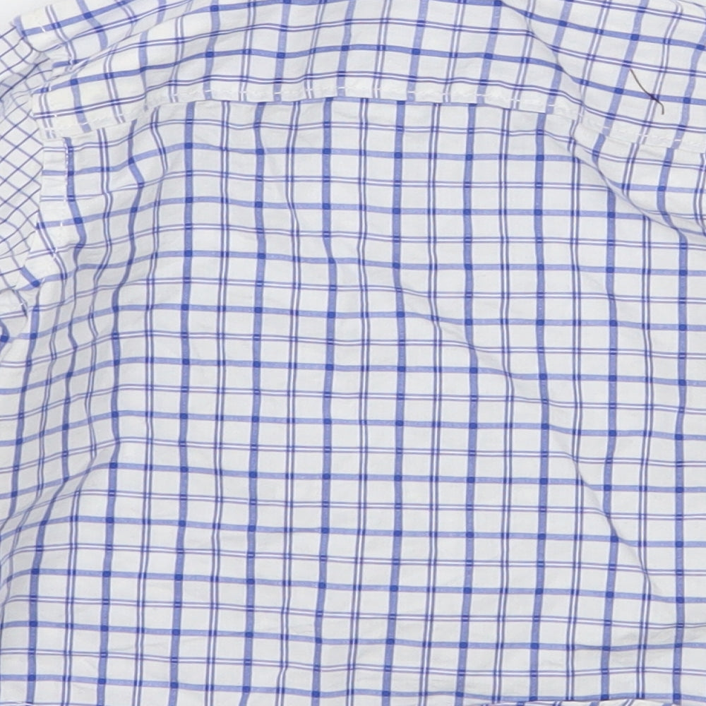 Mothercare Baby White Check  Basic Button-Up Size 9-12 Months