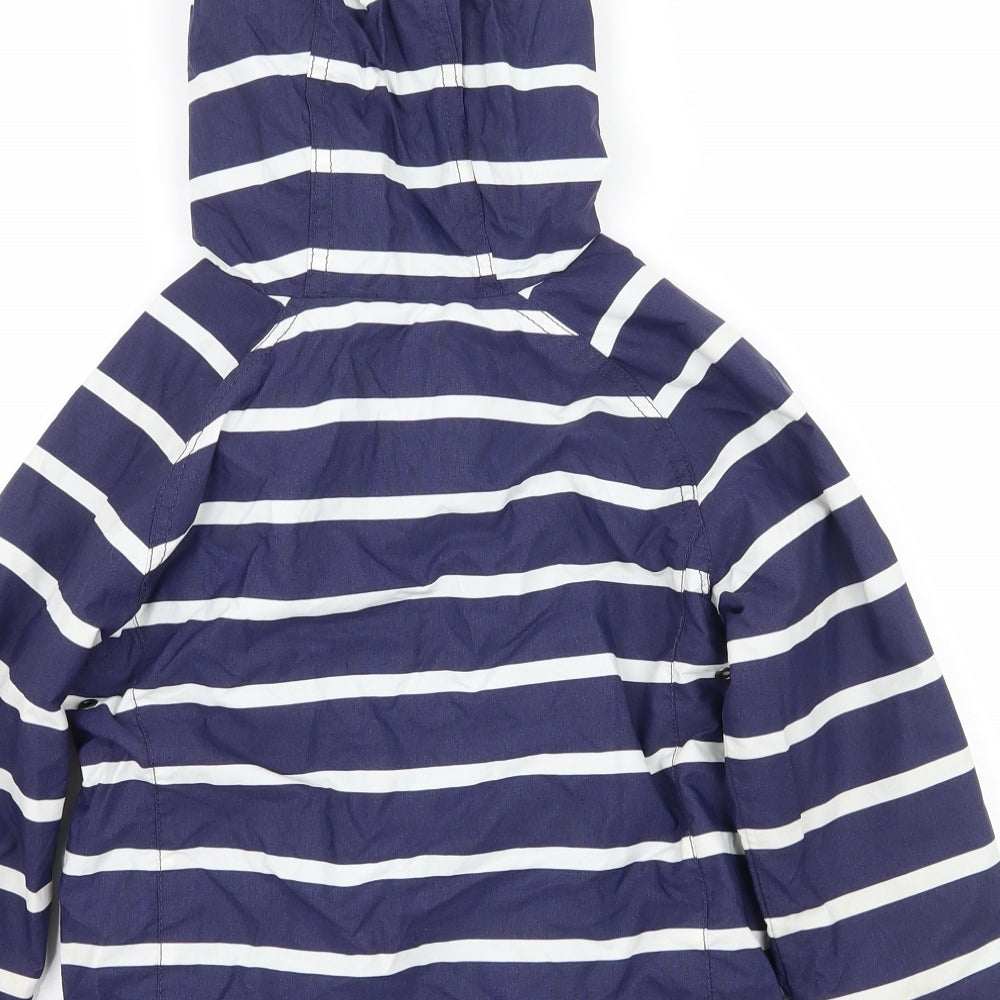 Mini Boden Boys Blue Striped  Jacket  Size 3-4 Years