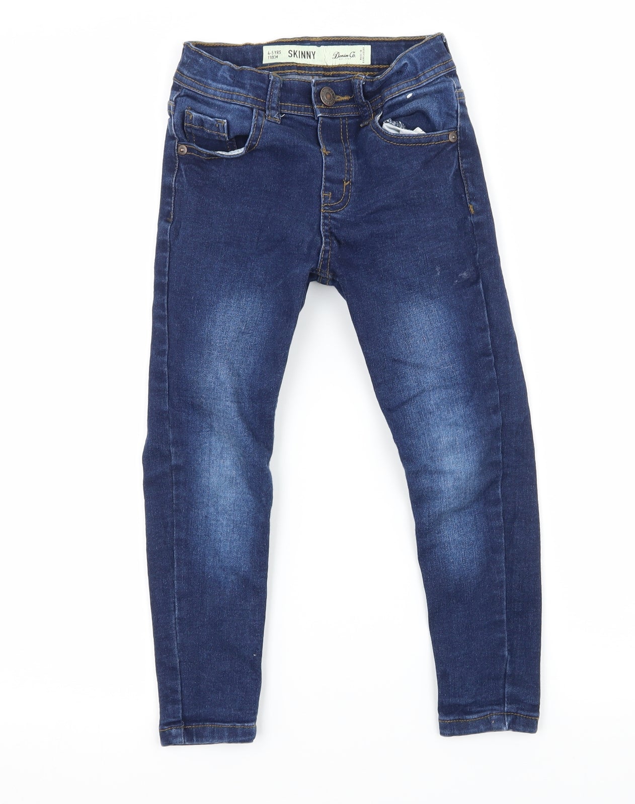 Denim & Co. Boys Blue  Denim Skinny Jeans Size 4-5 Years
