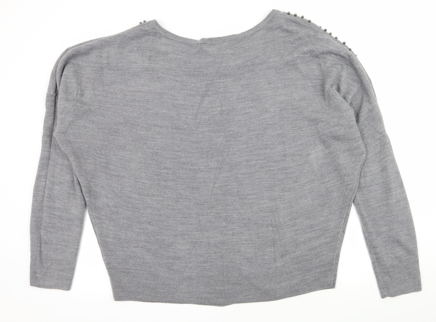 Dorothy Perkins Womens Grey  Knit Pullover Jumper Size 20