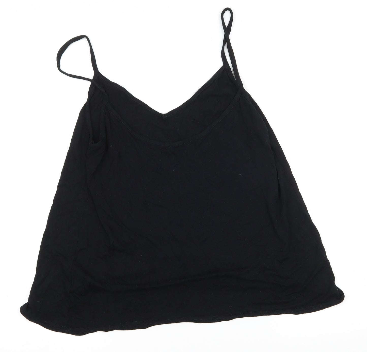 Boohoo Womens Black  Jersey Camisole Tank Size 12