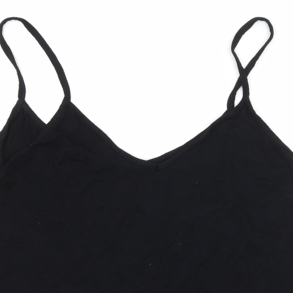 Boohoo Womens Black  Jersey Camisole Tank Size 12