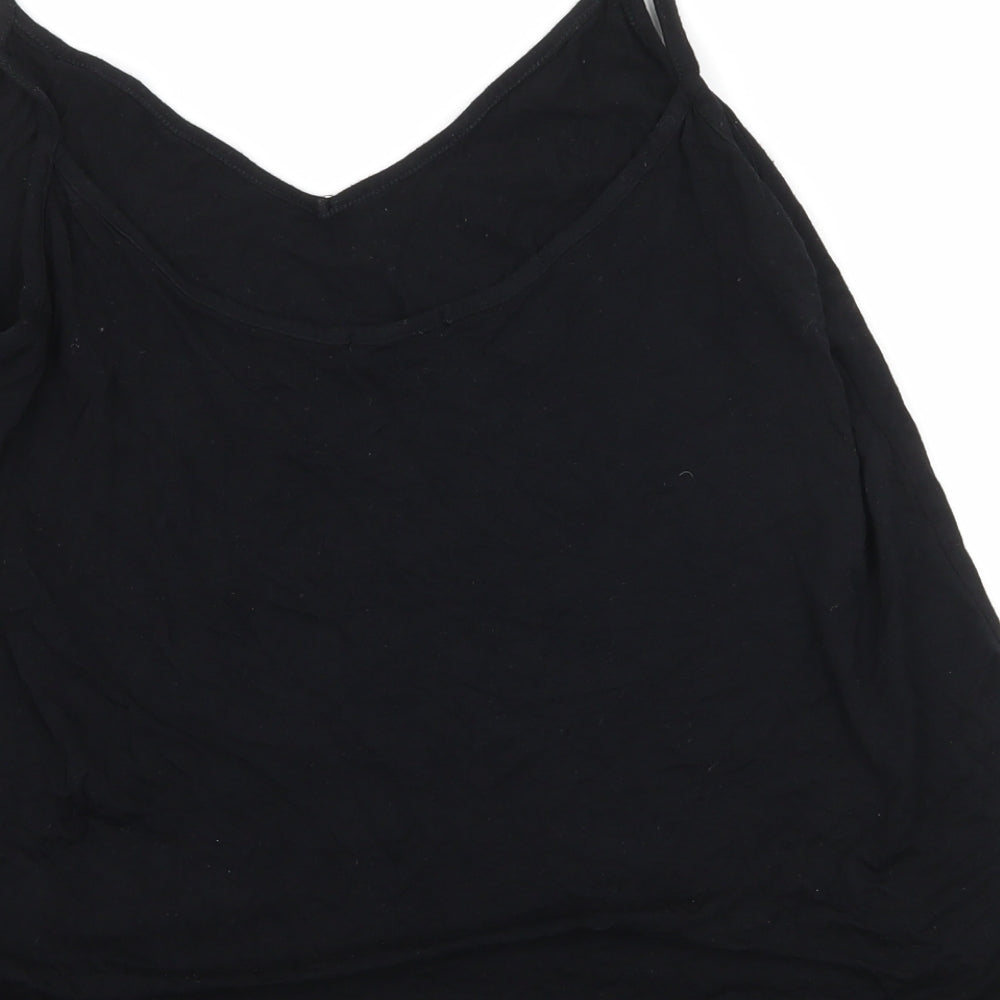 Boohoo Womens Black  Jersey Camisole Tank Size 12