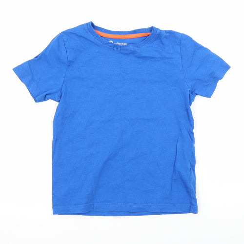 B Collection Boys Blue  Jersey Basic T-Shirt Size 4 Years