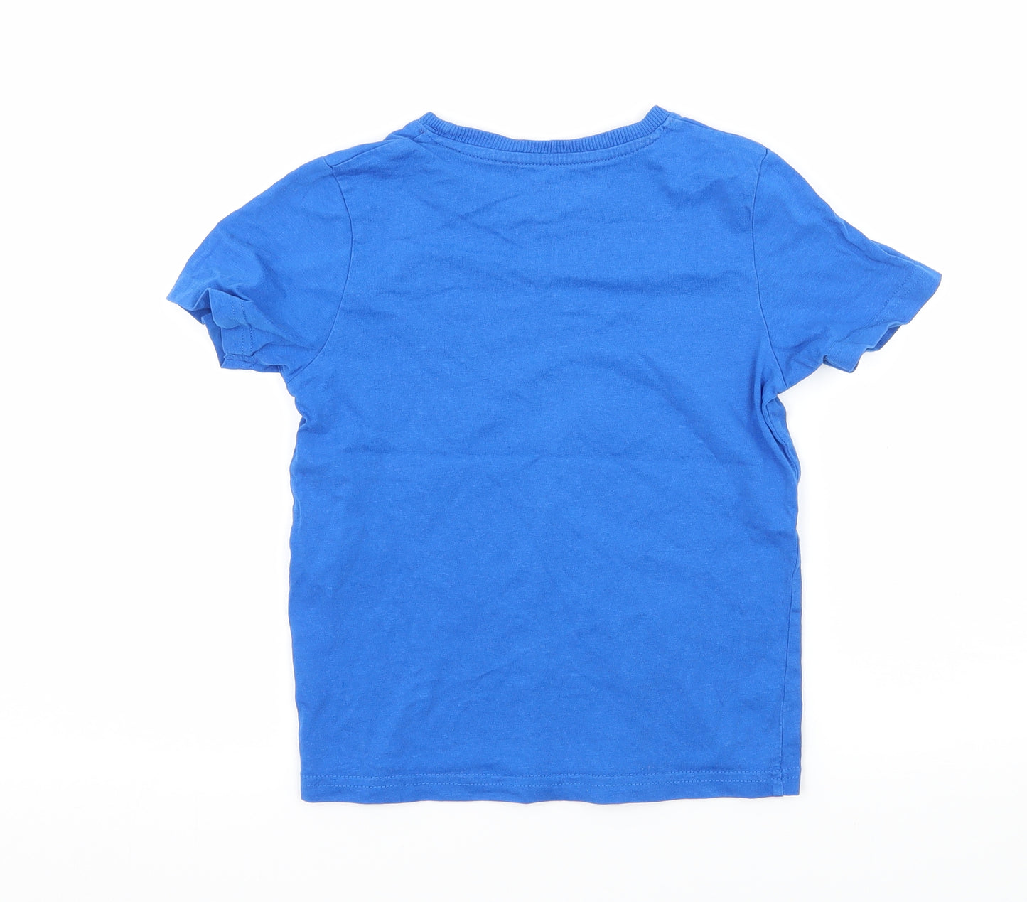 B Collection Boys Blue  Jersey Basic T-Shirt Size 4 Years