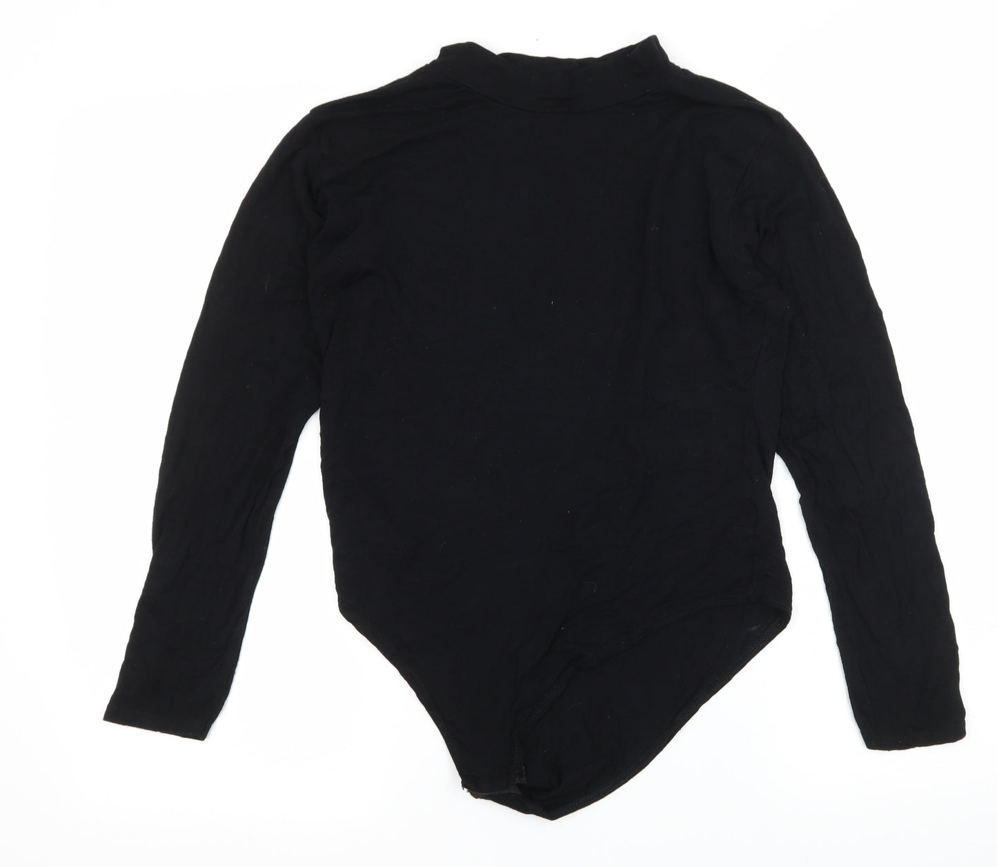 Preworn Womens Black  Jersey Bodysuit One-Piece Size M