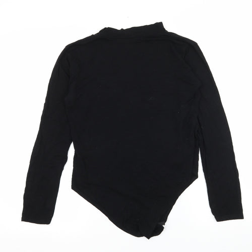 Preworn Womens Black  Jersey Bodysuit One-Piece Size M