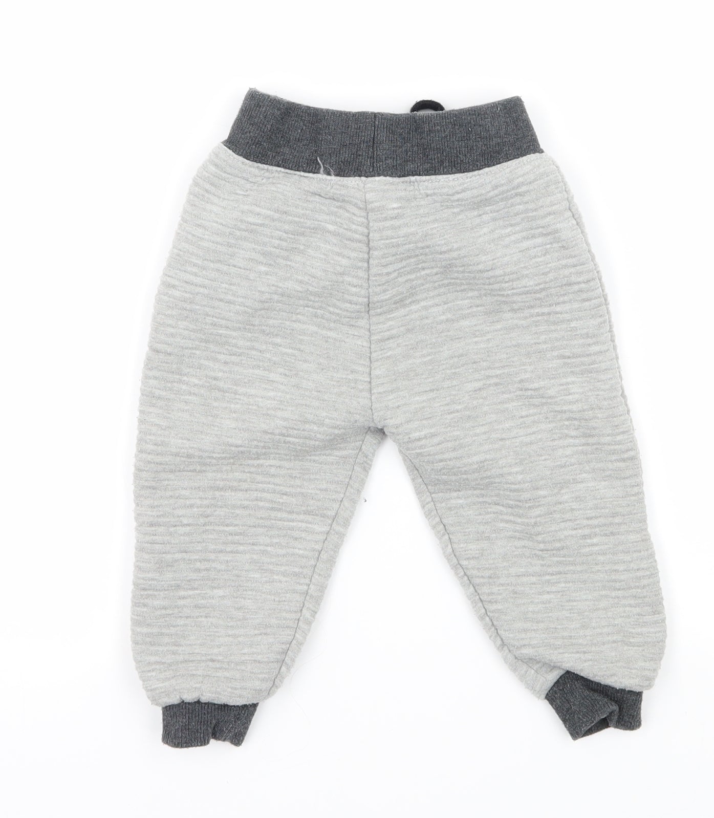 Rebel Boys Grey  Jersey Jogger Trousers Size 12-18 Months