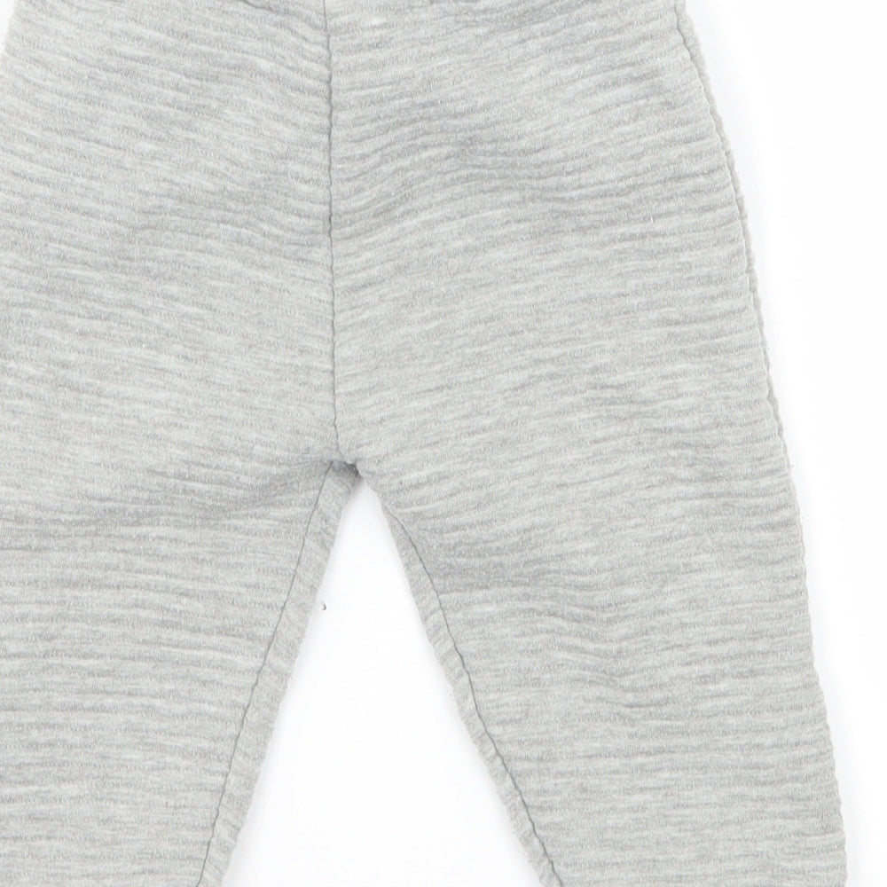 Rebel Boys Grey  Jersey Jogger Trousers Size 12-18 Months